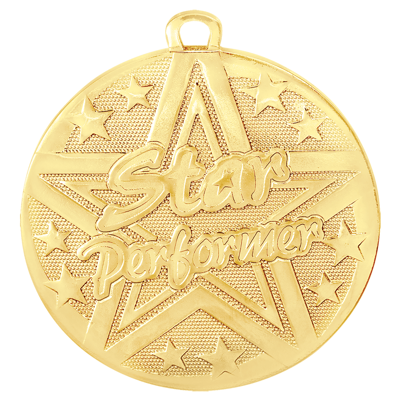 2" Silver Superstar Star Performer Medal