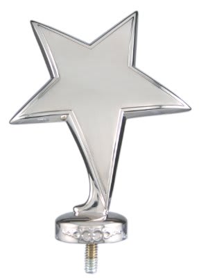 6" Bronze 3-Star Metal Figure