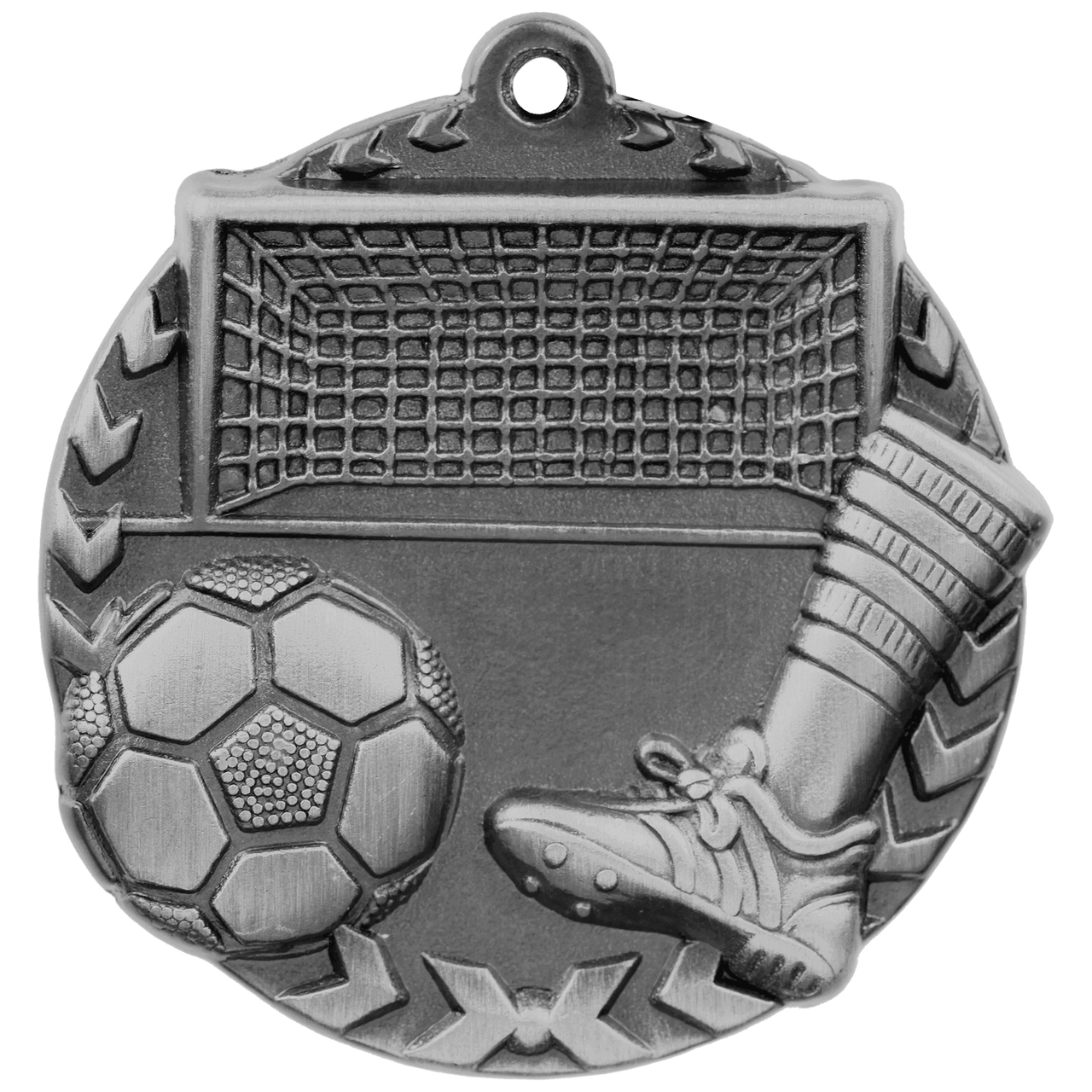 1 3/4" Antique Gold Soccer Millennium Medal