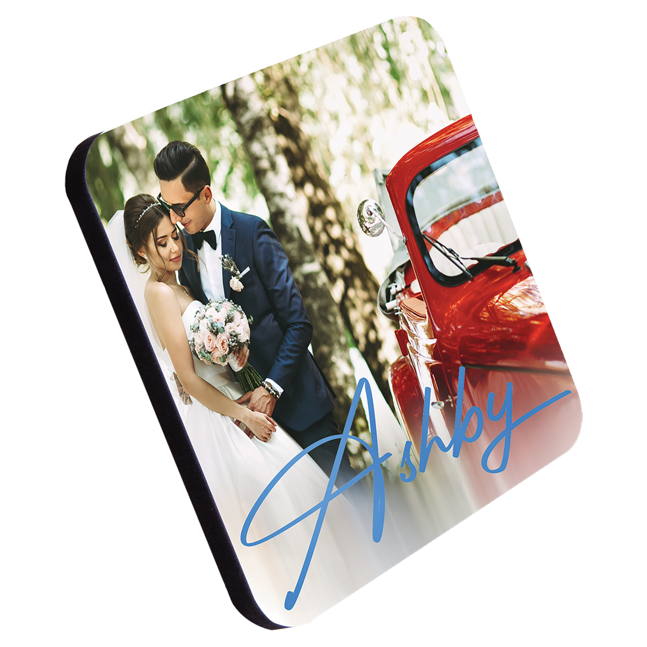 3.5" Gloss White Unisub Hardboard Round Sublimatable Coaster