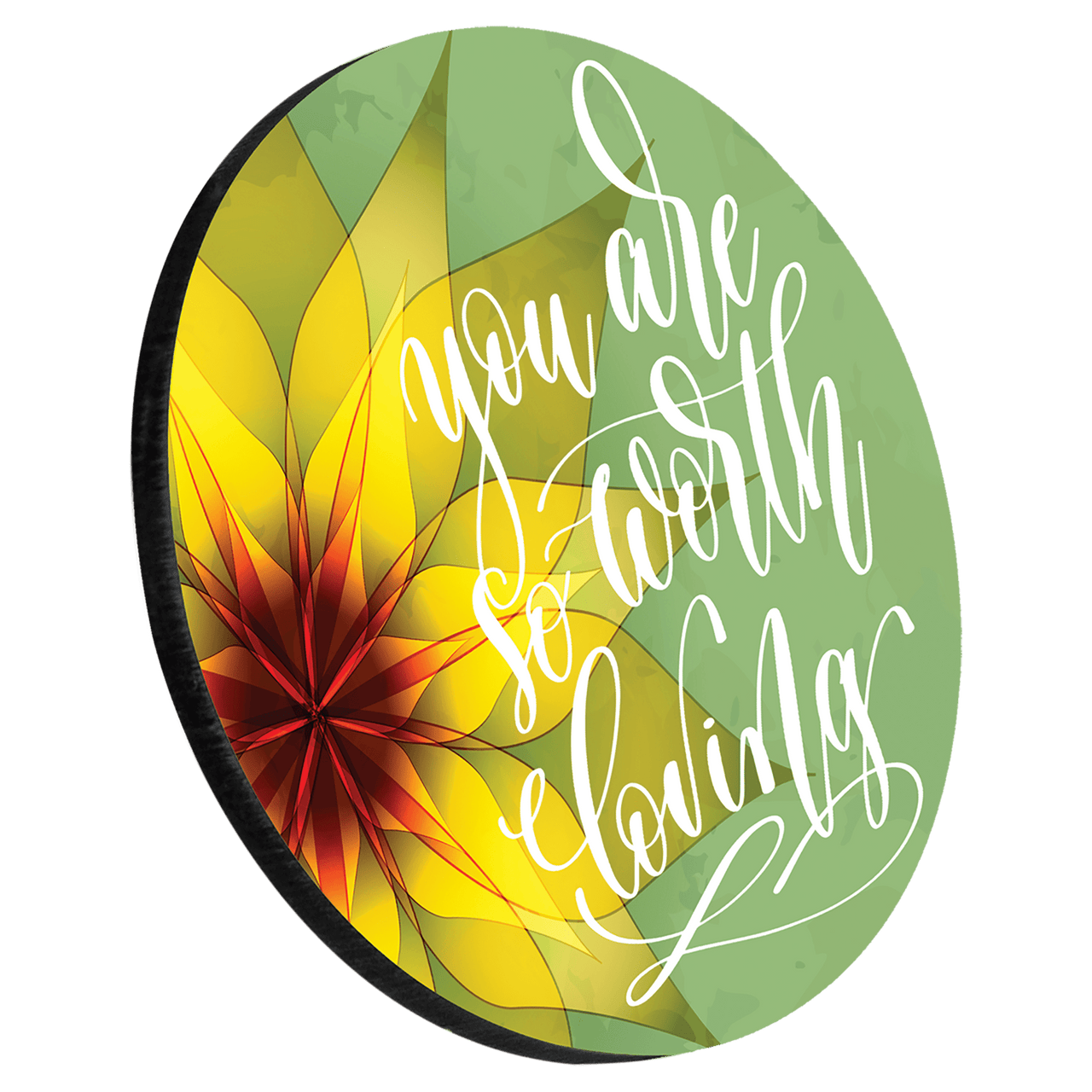 3.5" Gloss White Unisub Hardboard Round Sublimatable Coaster