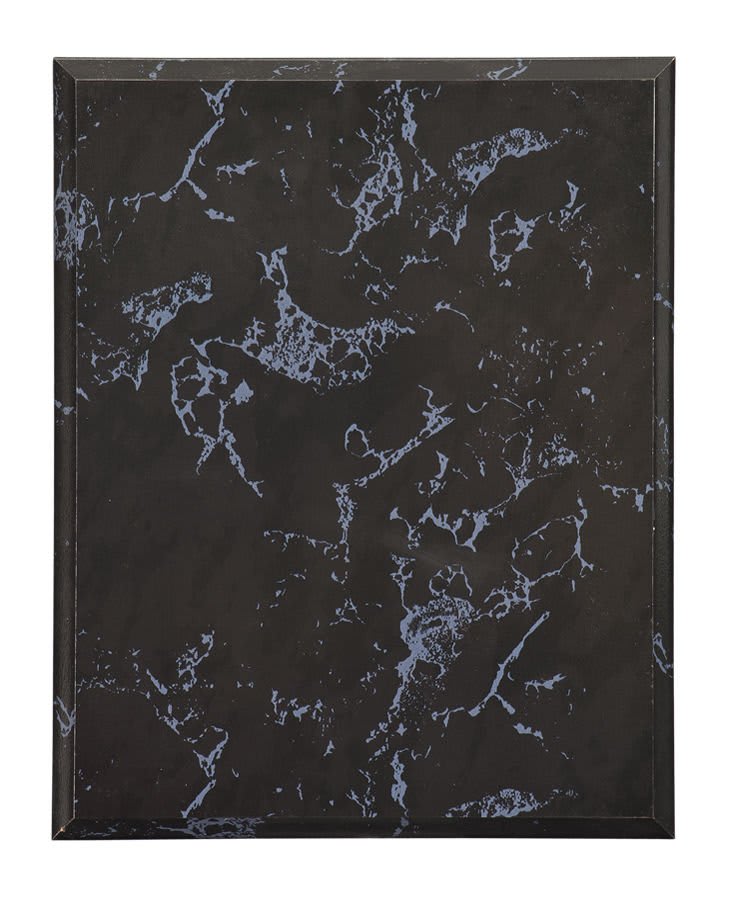 8" x 10" Value Black Marble Finish Plaque