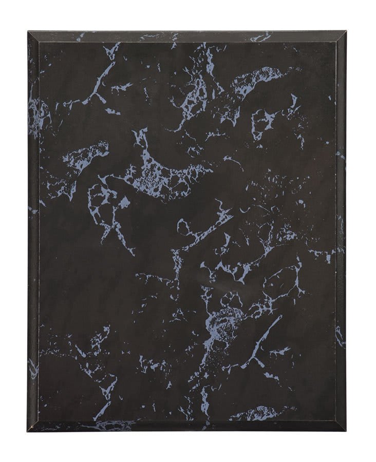 8" x 10" Value Black Marble Finish Plaque