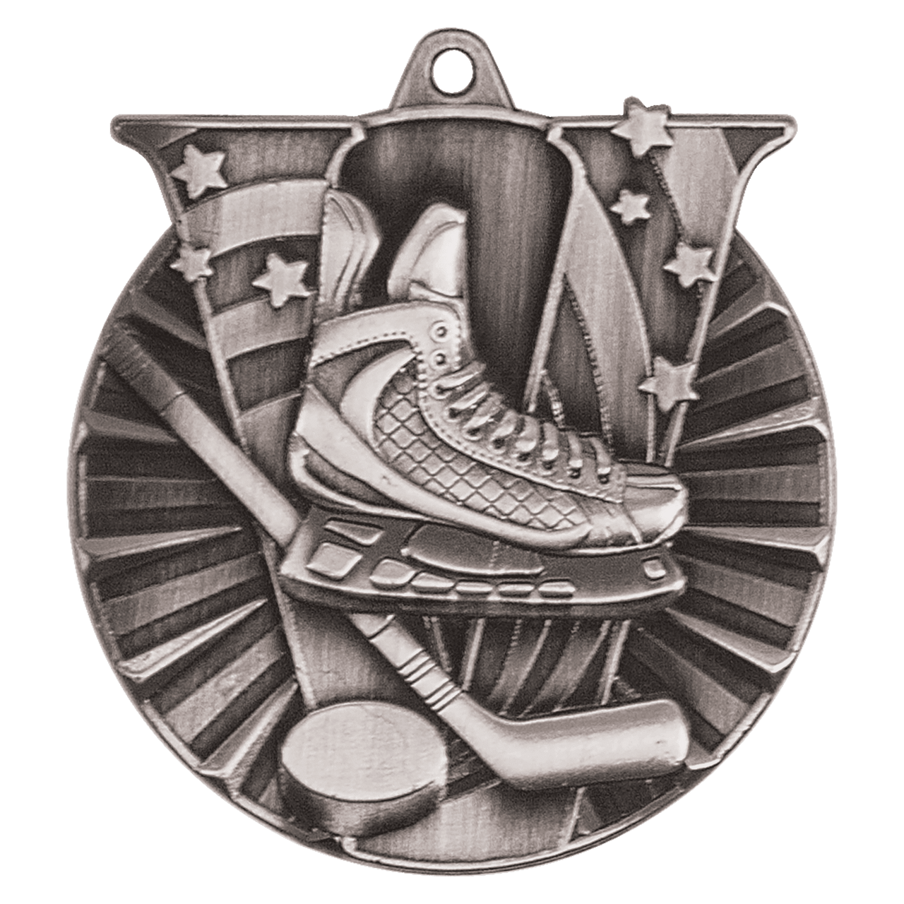 2" Antique Gold Hockey Victory Medal