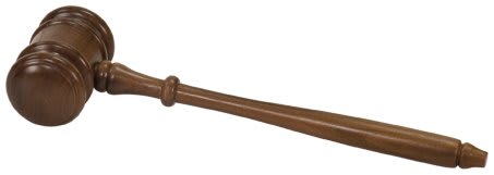 Brass Gavel Clip
