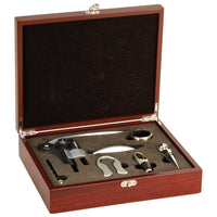 Thumbnail for Rosewood Finish 5-Piece Wine Tool Gift Set