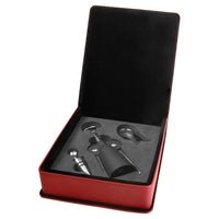 Thumbnail for Pink Laserable Leatherette 5-Piece Wine Tool Gift Set